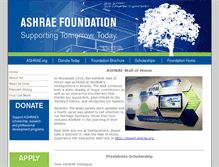 Tablet Screenshot of foundation.ashrae.biz